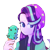 Size: 3000x3000 | Tagged: safe, artist:sadkazooist, starlight glimmer, equestria girls, equestria girls specials, g4, my little pony equestria girls: mirror magic, beanie, clothes, cute, female, food, glimmerbetes, hat, high res, ice cream, simple background, smiling, solo, that human sure does love ice cream, that pony sure does love ice cream, transparent background