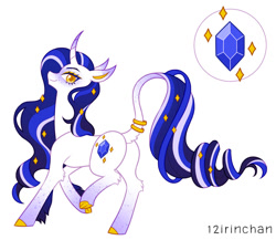 Size: 1024x888 | Tagged: safe, artist:12irinchan, rarity, pony, unicorn, g4, alternate design, butt, curved horn, female, freckles, horn, leonine tail, mare, plot, simple background, solo, white background