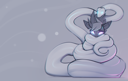 Size: 4171x2655 | Tagged: safe, artist:justafallingstar, oc, oc:vibrant star, pony, snake, abstract background, cheek squish, coiling, coils, constriction, glowing eyes, hypnotized, kaa eyes, male, mind control, sketch, squee, squishy, squishy cheeks, stallion