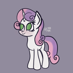 Size: 2048x2048 | Tagged: safe, artist:lynnpone, sweetie belle, pony, unicorn, g4, cutie mark crusaders, high res, solo