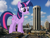 Size: 2048x1536 | Tagged: safe, artist:skie-vinyl, artist:thegiantponyfan, twilight sparkle, alicorn, pony, g4, female, giant alicorn, giant pony, giant twilight sparkle, giantess, highrise ponies, illinois, irl, macro, mare, mega giant, photo, ponies in real life, springfield (illinois), twilight sparkle (alicorn), twizilla