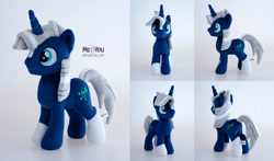 Size: 2300x1351 | Tagged: safe, artist:meplushyou, oc, oc only, oc:spellbinder, pony, unicorn, irl, male, photo, plushie, solo, stallion