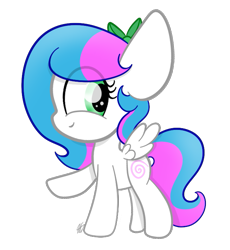 Size: 659x716 | Tagged: safe, artist:sugarcloud12, oc, oc only, oc:sugar cloud, pegasus, pony, chibi, female, mare, simple background, solo, transparent background