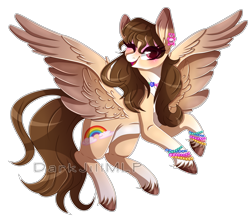 Size: 3808x3368 | Tagged: safe, artist:darkjillmlp123, oc, oc only, oc:charlotte, pegasus, pony, female, high res, mare, one eye closed, simple background, solo, transparent background, wink