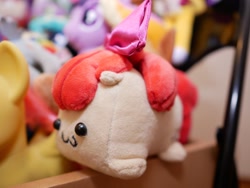 Size: 1024x768 | Tagged: safe, apple bloom, g4, :3, cube, female, filly, irl, photo, plushie, toy