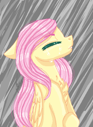 Size: 325x443 | Tagged: safe, artist:inspiredpixels, fluttershy, pegasus, pony, g4, bust, chest fluff, crying, female, mare, solo, teary eyes