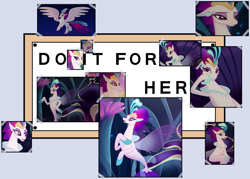 Size: 1400x1000 | Tagged: safe, queen novo, classical hippogriff, hippogriff, seapony (g4), g4, my little pony: the movie, billboard, collage, do it for her, exploitable meme, male, meme, the simpsons