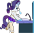 Size: 1920x1872 | Tagged: safe, artist:alexdti, rarity, pony, unicorn, g4, bipedal, clothes, female, garter belt, garters, high heels, lipstick, magic, miniskirt, shoes, simple background, sink, skirt, solo, stockings, telekinesis, thigh highs, transparent background