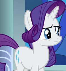 Size: 856x917 | Tagged: safe, screencap, rarity, pony, unicorn, g4, the beginning of the end, cropped, female, mare, solo