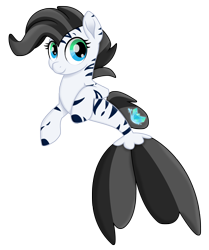 Size: 1740x2080 | Tagged: safe, artist:angalalove, oc, oc only, earth pony, pony, seapony (g4), black mane, blue eyes, dorsal fin, fish tail, flowing tail, looking at you, movie accurate, seaponified, simple background, smiling, smiling at you, solo, species swap, tail, transparent background