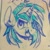 Size: 2048x2048 | Tagged: safe, artist:yaco, dj pon-3, vinyl scratch, pony, unicorn, g4, bust, female, high res, mare, open mouth, sketch, solo, traditional art