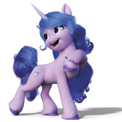 Size: 600x600 | Tagged: safe, izzy moonbow, pony, unicorn, g5, official, female, mare, simple background, solo, white background