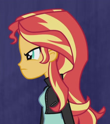 Size: 1920x2163 | Tagged: safe, screencap, sunset shimmer, human, acadeca, equestria girls, g4, my little pony equestria girls: friendship games, clothes, female, jacket, leather, leather jacket, solo