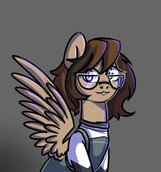 Size: 3000x3200 | Tagged: safe, artist:ranillopa, oc, oc only, pegasus, pony, clothes, commission, digital art, female, high res, hooves, mare, sitting, solo, spread wings, wings