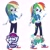 Size: 2289x2289 | Tagged: safe, mean rainbow dash, rainbow dash, equestria girls, g4, g4.5, my little pony equestria girls: better together, my little pony: friendship is magic, my little pony: pony life, the mean 6, bean mouth, calarts, clone, fake rainbow dash, high res