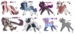 Size: 1705x779 | Tagged: safe, artist:inspiredpixels, oc, oc only, pony, adoptable, freckles