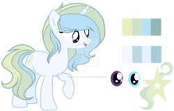 Size: 1280x819 | Tagged: safe, artist:dayspringsentryyt, oc, oc only, oc:moon charm, pony, unicorn, base used, deviantart watermark, female, mare, obtrusive watermark, offspring, parent:prince blueblood, parent:trixie, parents:bluetrix, reference sheet, simple background, solo, transparent background, watermark