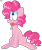 Size: 806x965 | Tagged: safe, artist:spritecranbirdie, pinkie pie, earth pony, pony, g4, candy, eating, female, food, lollipop, missing cutie mark, simple background, sitting, transparent background