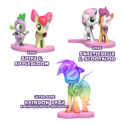 Size: 1080x1080 | Tagged: safe, part of a set, apple bloom, rainbow dash, scootaloo, spike, sweetie belle, earth pony, pegasus, pony, unicorn, freeny's hidden dissectibles, g4, 3d render, bone, cutie mark crusaders, dissectibles, female, merchandise, organs, simple background, skeleton, transparent background