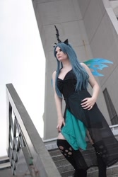 Size: 683x1024 | Tagged: safe, artist:squibbers, queen chrysalis, human, g4, 2013, clothes, cosplay, costume, female, irl, irl human, photo
