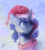 Size: 1280x1424 | Tagged: safe, artist:malinetourmaline, pony, christmas, clothes, hat, holiday, santa hat, scarf, snow, snowfall, solo