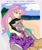 Size: 1613x1924 | Tagged: safe, artist:tiger-of-my-eye, discord, fluttershy, equestria girls, g4, adult, age difference, beach, equestria girls-ified, female, male, ship:discoshy, shipping, straight