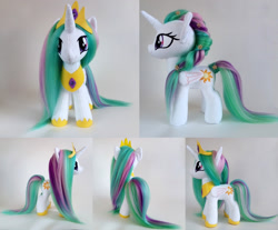 Size: 1995x1654 | Tagged: safe, artist:larsen toys, princess celestia, oc, oc only, alicorn, pony, g4, adoptable, folded wings, forsale, irl, jewelry, multiple views, photo, plushie, regalia, solo, wings