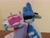 Size: 2621x1968 | Tagged: safe, artist:casquitos kawaii, twilight sparkle, pony, g4, amigurumi, crochet, crossover, crossover shipping, crying, female, irl, male, meme, mordecai, mordetwi, photo, plushie, puppet, redraw mordetwi meme, regular show, shipping, straight