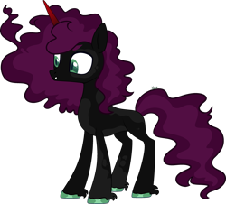 Size: 2929x2651 | Tagged: safe, artist:kurosawakuro, oc, oc only, pony, unicorn, base used, female, high res, mare, offspring, parent:king sombra, parent:verity lucky, simple background, solo, transparent background