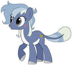 Size: 1280x1166 | Tagged: safe, artist:gogo-gadget, oc, oc only, oc:puddle jumper, earth pony, frog, frog pony, hybrid, pony, :o, cute, female, mare, ocbetes, open mouth, raised hoof, simple background, smiling, solo, transparent background