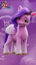 Size: 720x1281 | Tagged: safe, pipp petals, pegasus, pony, g5, my little pony: a new generation, spoiler:g5, abstract background, adorapipp, cute, female, smiling, solo