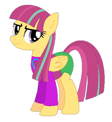 Size: 363x394 | Tagged: safe, artist:firestarartist, artist:user15432, sour sweet, pegasus, pony, equestria girls, g4, base used, clothes, cutie mark, cutie mark on clothes, equestria girls ponified, leotard, olympics, ponified, simple background, solo, sports, sports outfit, sporty style, transparent background