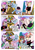 Size: 2100x3000 | Tagged: safe, artist:loryska, trixie, oc, oc:clarabelle, oc:conundrum solar flare, oc:plumeria, earth pony, hybrid, pegasus, pony, zony, comic:friendship grows, g4, high res, offspring, parent:quibble pants, parent:rainbow dash, parents:quibbledash, roulette