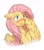 Size: 1101x1243 | Tagged: safe, artist:ghoasthead, fluttershy, pegasus, pony, g4, blushing, bust, cute, female, floppy ears, mare, shy, shyabetes, simple background, solo, white background, wing fluff