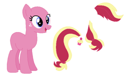 Size: 628x388 | Tagged: safe, artist:firestarartist, sprinkle stripe, earth pony, pony, g4, base, open mouth, simple background, solo, white background