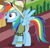 Size: 505x482 | Tagged: safe, screencap, rainbow dash, pegasus, pony, g4, season 6, stranger than fan fiction, clothes, cosplay, costume, cropped, female, mare