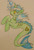 Size: 406x603 | Tagged: safe, artist:haterthepony, lyra heartstrings, merpony, pony, seapony (g4), unicorn, g4, bubble, dorsal fin, female, fish tail, flowing mane, flowing tail, gills, horn, looking up, seaponified, seapony lyra, simple background, smiling, solo, species swap, tail, traditional art, white background, yellow eyes