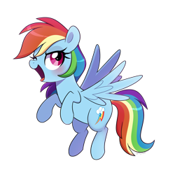 Size: 2000x2000 | Tagged: safe, artist:darkynez, rainbow dash, pegasus, pony, g4, backwards cutie mark, blushing, cute, dashabetes, high res, one eye closed, open mouth, simple background, solo, tongue out, transparent background, wink
