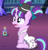 Size: 1024x1066 | Tagged: safe, artist:thunderdasher07, starlight glimmer, pony, unicorn, g4, age regression, baby new year, chest fluff, diaper, diaper butt, diaper fetish, ear fluff, female, fetish, filly, fluffy, hair ribbon, hat, hoof fluff, leg fluff, library, magical mishap, non-baby in diaper, pacifier, pigtails, poofy diaper, potion, ribbon, sash, solo, tail, tail hole, top hat, twilight's castle, twilight's castle library