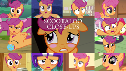 Size: 1280x721 | Tagged: safe, edit, edited screencap, editor:quoterific, screencap, apple bloom, cheerilee, scootaloo, sweetie belle, earth pony, pegasus, pony, unicorn, flight to the finish, g4, hearts and hooves day (episode), season 1, season 2, season 3, season 4, season 8, season 9, sleepless in ponyville, the last crusade, the show stoppers, the washouts (episode), apple bloom's bow, blushing, bow, close-up, cute, cutealoo, cutie mark crusaders, eyes closed, female, filly, floppy ears, hair bow, helmet, open mouth, sleepy, tired