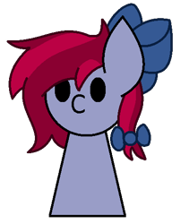 Size: 417x494 | Tagged: safe, artist:sugar cherry, oc, oc only, oc:sugar cherry, earth pony, pony, bow, female, hair bow, mare, pawn pony, simple background, transparent background