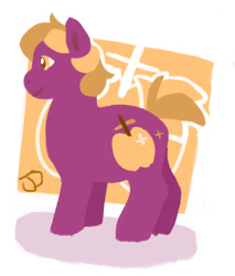 Size: 755x887 | Tagged: safe, artist:trottyhoof, oc, oc only, oc:apple plus, earth pony, pony, female, mare, offspring, parent:big macintosh, parent:cheerilee, parents:cheerimac, simple background, solo, white background