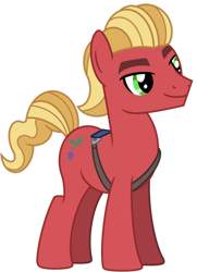 Size: 1024x1418 | Tagged: safe, artist:emeraldblast63, sprout cloverleaf, earth pony, pony, g4, g5, g5 to g4, generation leap, male, simple background, solo, stallion, transparent background, vector