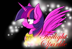 Size: 1200x825 | Tagged: safe, artist:a.s.e, twilight sparkle, alicorn, pony, g4, black background, female, simple background, solo, twilight sparkle (alicorn)