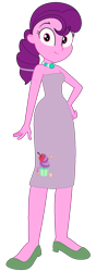 Size: 527x1502 | Tagged: safe, artist:louey, sugar belle, equestria girls, g4, clothes, dress, equestria girls-ified, high heels, jewelry, necklace, ponytail, shoes, wide hips