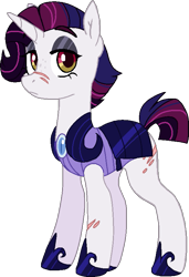 Size: 553x810 | Tagged: safe, artist:rickysocks, oc, oc only, oc:iridescence gleam, pony, unicorn, armor, female, mare, night guard armor, simple background, solo, transparent background