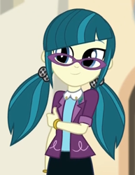 Size: 358x464 | Tagged: safe, screencap, juniper montage, equestria girls, equestria girls specials, g4, my little pony equestria girls: movie magic, cute, junibetes, smiling, solo