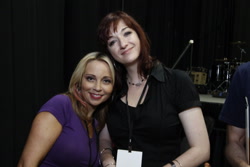 Size: 2048x1365 | Tagged: safe, human, bronycon, bronycon 2012, barely pony related, irl, irl human, lauren faust, photo, tara strong, voice actor