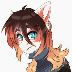 Size: 2000x2000 | Tagged: safe, artist:etoz, oc, oc only, oc:maxwell, pony, clothes, eyebrows, eyebrows visible through hair, high res, long hair male, male, scarf, simple background, sketch, solo, stallion, white background