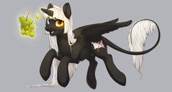 Size: 3264x1746 | Tagged: safe, artist:makaronder, oc, oc only, alicorn, pony, alicorn oc, horn, solo, wings